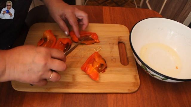Маринованный печеный болгарский перец. смотреть онлайн