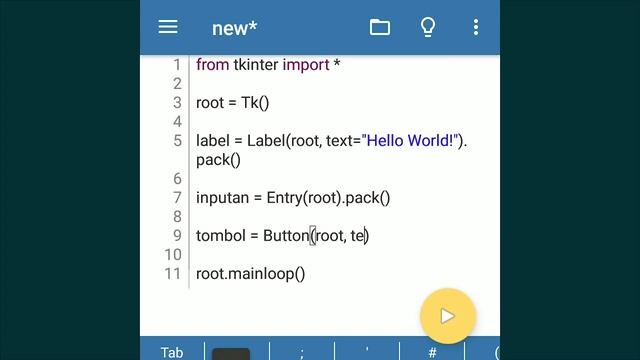 NGODING PYTHON DI ANDROID TKINTER GUI | MEMBUAT TOMBOL ATAU BUTTON смотреть онлайн