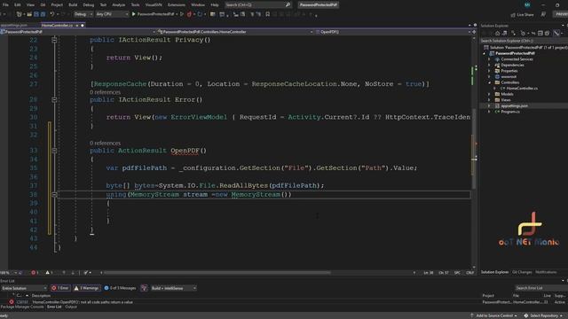 Create A Password Protected PDF in .NET 6 || [doTNETMania] смотреть онлайн