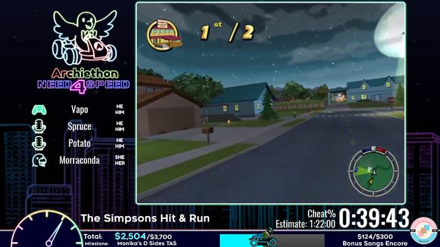 ARCHIETHON 4 | The Simpsons Hit & Run - Cheat% by Vapo смотреть онлайн