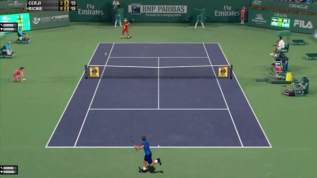Tennis Elbow 2013 ITST Mod 1.13 - Indian Wells 2013 Final - Almagro / Verdaco 2-6 6-2 6-2 смотреть онлайн