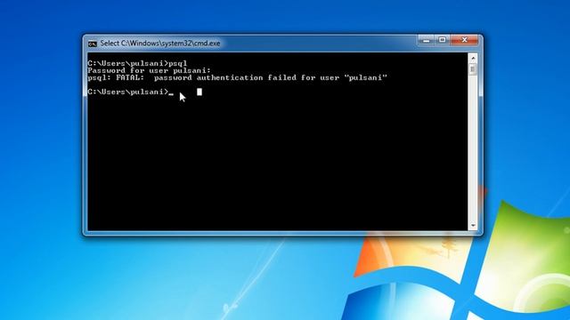 psql: FATAL: password authentication failed for user смотреть онлайн