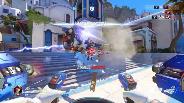 Overwatch with Charmed D.Va Officer Best kills player of the game! смотреть онлайн