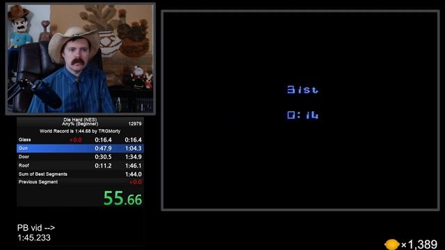 Die Hard (NES) speedrun in 1:45.35 by Arcus смотреть онлайн