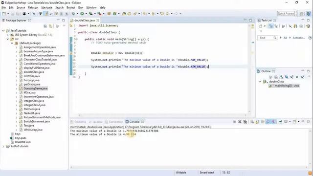 Java Tutorials : Double Class Methods - 1 смотреть онлайн