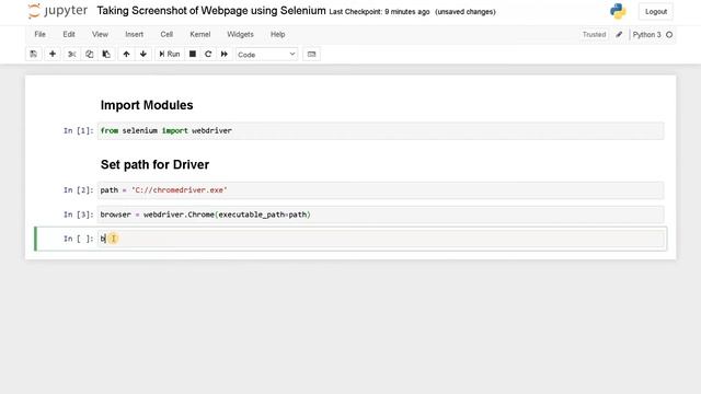 7. Taking Screenshot of Webpage using Selenium | Web Scraping Tutorial | Python смотреть онлайн