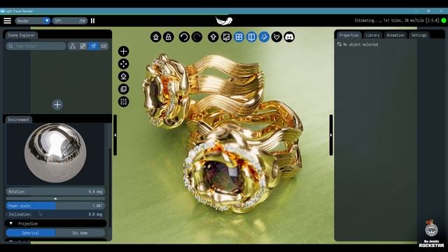 Light tracer 2.5 animation features tutorial using a 3D Jewelry animation creation process смотреть онлайн
