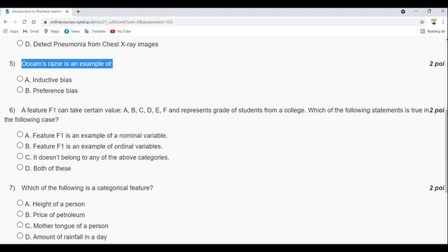 NPTEL Introduction to Machine Learning - IITKGP Week 1 Assignment Solutions | Swayam 2021 смотреть онлайн