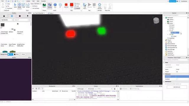 как создать кнопку как в Flood escape2 в Roblox Studio смотреть онлайн