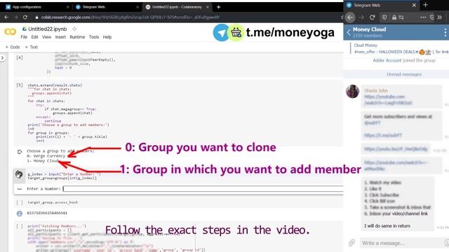 How To Add Bulk Members in Telegram Groups and Channel | Scrap Group and Channels | Free | Python смотреть онлайн