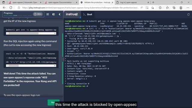 open-appsec WAF tutorial for Kong on Kubernetes смотреть онлайн