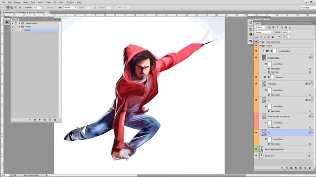Polyart Photoshop Action смотреть онлайн