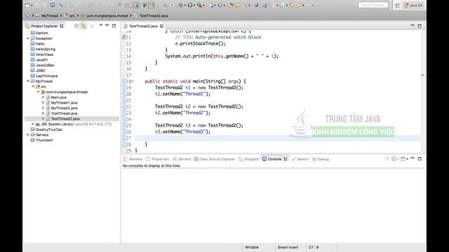 Java Cơ Bản 73 Thread join() và đặt tên thread trong Java смотреть онлайн