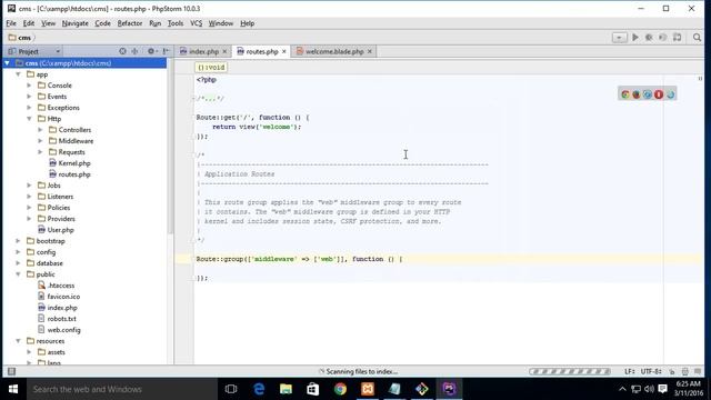 10 Laravel Php Opening a project in the IDE смотреть онлайн