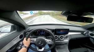 2020 Mercedes C 220d(4K POV test drive)