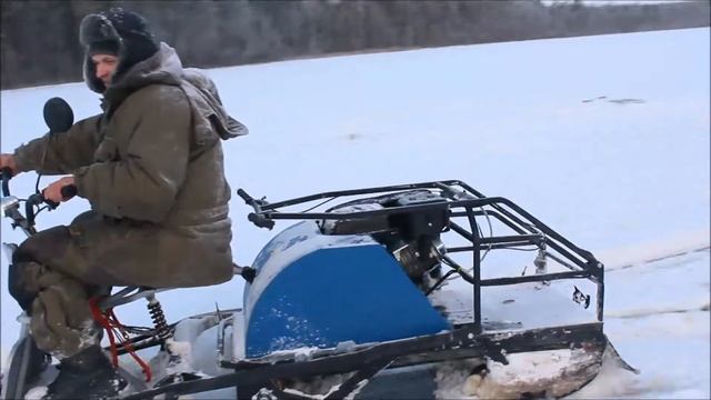 Мотобуксировщик Pomor-L 500 К13 с лыжным модулем и реверсом смотреть онлайн
