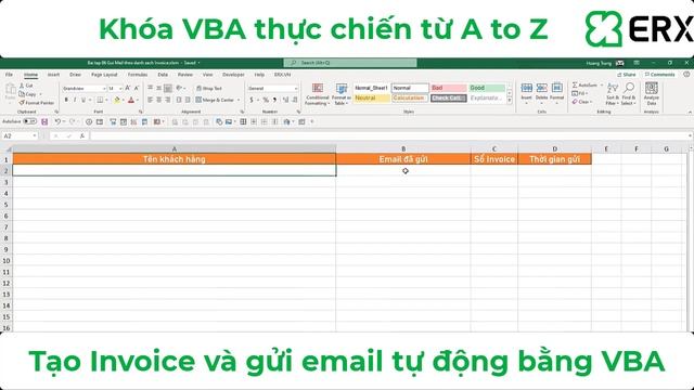 Excel VBA - Tạo Invoice và Gửi mail hàng loạt với Outlook смотреть онлайн
