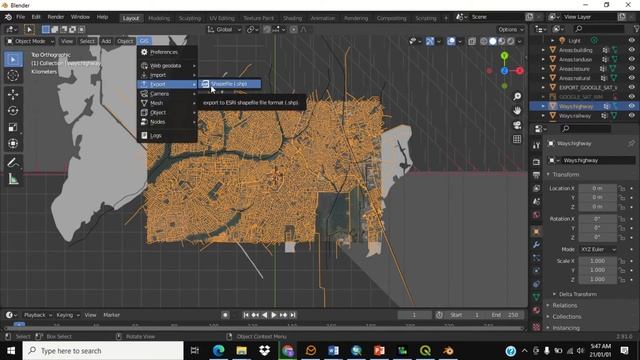 How to download GIS Data shapefile on Blender смотреть онлайн
