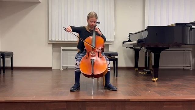 Шкулепа Ева, 8 лет, номинация "виолончель" 1-ая возрастная группа. Ю. Дотцауэр. Этюд соль мажор. смотреть онлайн