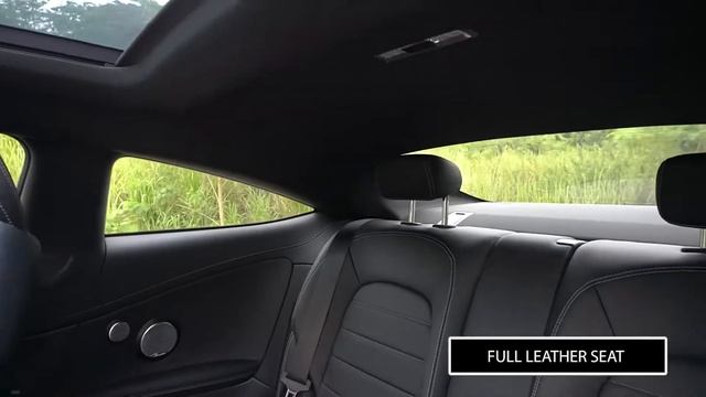 MERCEDES BENZ C300 COUPE AMG 2018/2019 NEW PROFILE WHITE ON BLACK смотреть онлайн