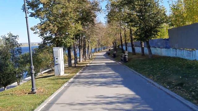 Пермь 29 сентяря, вид на реку Кама смотреть онлайн