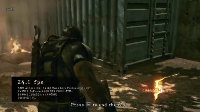 Resident Evil 5 Benchmark using a 6000+ 9800 GTX+ смотреть онлайн