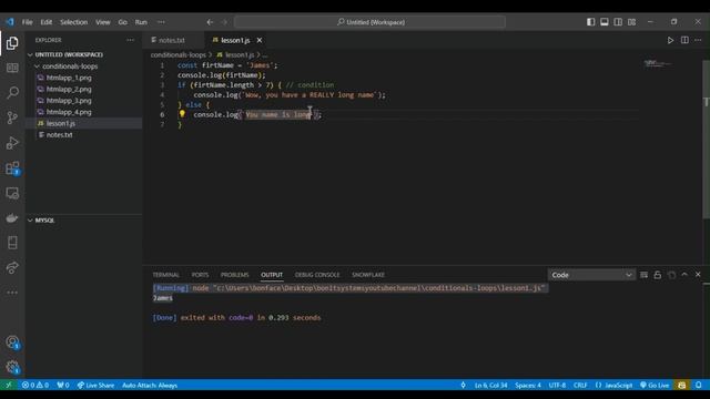 JavaScript conditionals and Loops lesson1 | If --- else смотреть онлайн