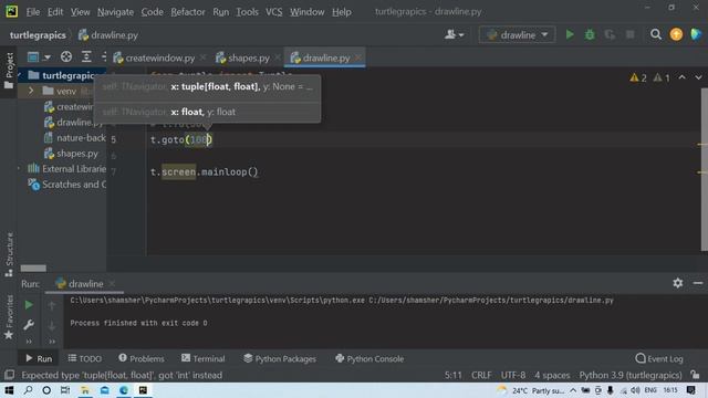 How to Draw Line in Graphics Window? ||Python|| смотреть онлайн
