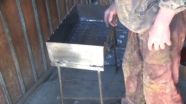 Самодельный мангал с поддувалом! смотреть онлайн
