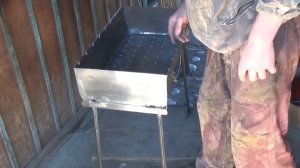 Самодельный мангал с поддувалом!