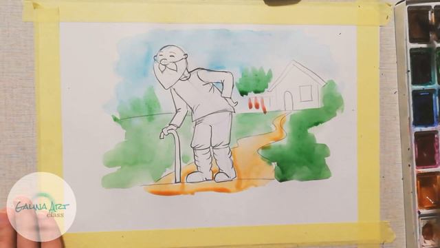 Grandpa Illustration — Lesson for Kids (in Russian) смотреть онлайн