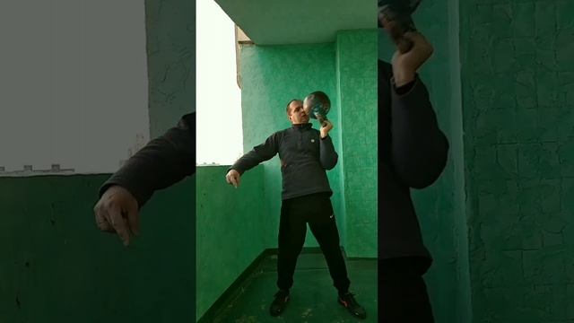 Разминка с гирей 24 вверх дном. Warm-up with KB 24 bottom up. смотреть онлайн