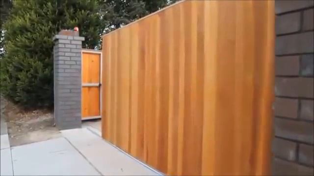 Сдвижные автоматические ворота. Стильные и функциональные ворота! смотреть онлайн