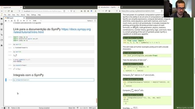 MMC 1.10 - Cálculo simbólico em Python (operações algébricas) смотреть онлайн