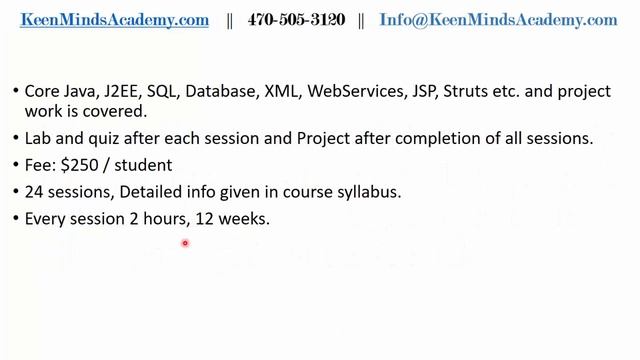 online java training for middle and high school students | Keen Minds Academy смотреть онлайн