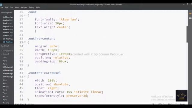 Pure CSS 3D Rotating Image Gallery With Only HTML & CSS _ 3D Rotating Image Gallery || ROYaL CoDeR смотреть онлайн