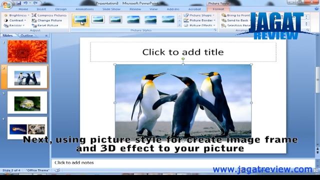 Microsoft PowerPoint 2007 - insert image смотреть онлайн