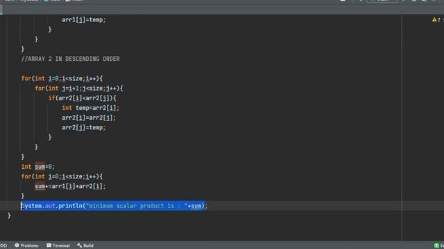 Minimum Scalar Product of two Arrays/Vector (only-code) смотреть онлайн