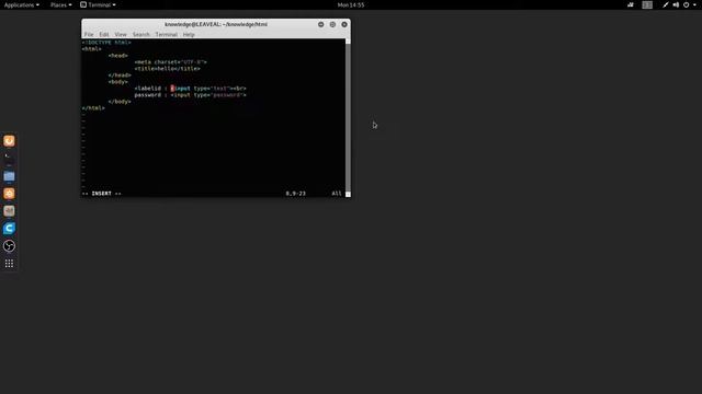Html input tag type text, password and label tag tutorial смотреть онлайн