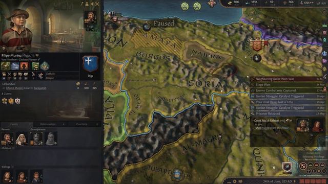 Crusader Kings 3: Navara Let's Play P3: Utilizing the Phase of Hostility to the Fullest смотреть онлайн