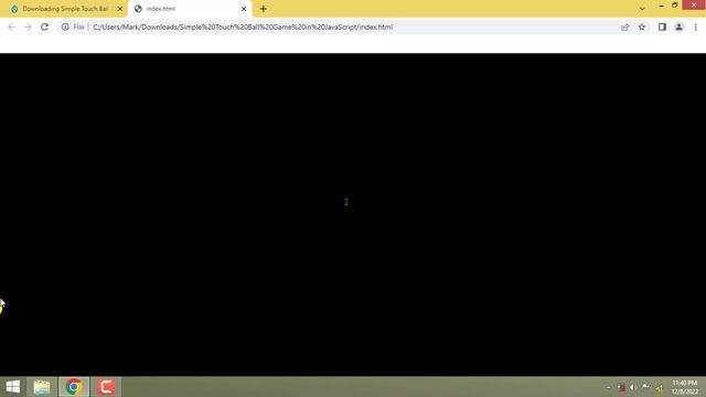 Simple Touch Ball Game in JavaScript смотреть онлайн