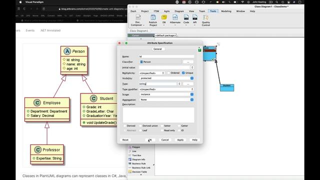 CS264 W06 L12 02 Generating C# from UML (Visual Paradigm) смотреть онлайн