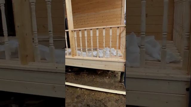 Закончили строительство на объекте!Это был каркасный дом общими размерами 6/9.Терасса 2/5! смотреть онлайн