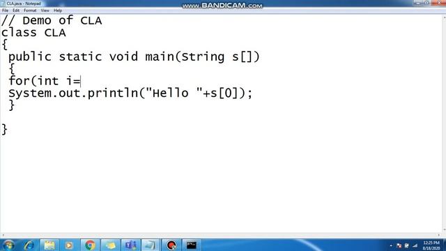 Command Line Arguments in Java смотреть онлайн