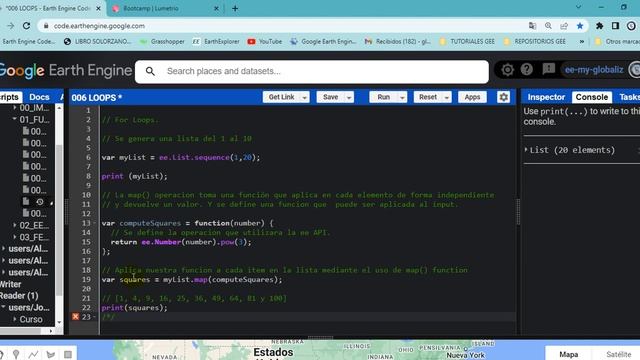 CGHF 002 FUNDAMENTOS DE JAVA SCRIPT PARA USO DE GOOGLE EARTH ENGINE смотреть онлайн