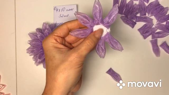 МК Бантики из органзы 🎀🎀. DIY Organza Bows 🎀🎀 смотреть онлайн