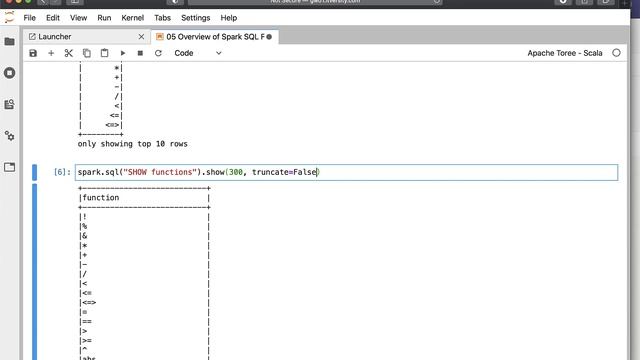 Spark SQL - Pre-defined Functions - Overview of Functions смотреть онлайн