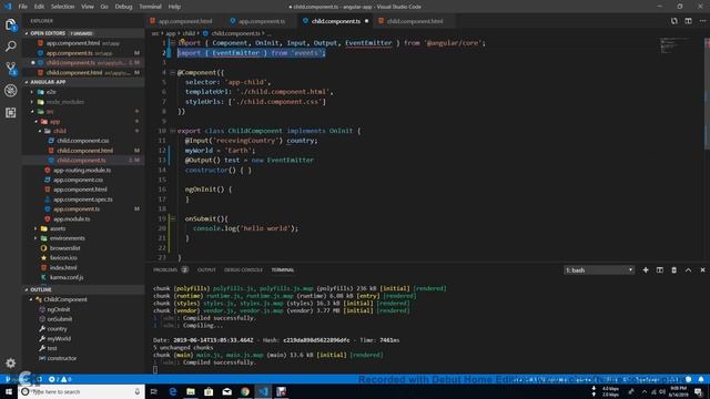 5. Angular Bangla Tutorial (custom event binding) смотреть онлайн