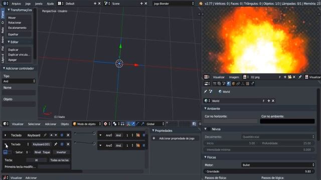 Como Criar Explosão Sem Script Python na BGE Blender (Blender Game Engine) смотреть онлайн