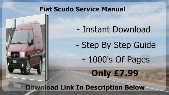 Fiat Scudo Service Manual Instant PDF Download смотреть онлайн